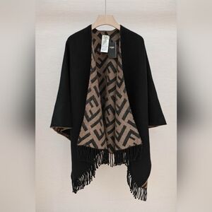 Fendi Reversible Poncho Cape
